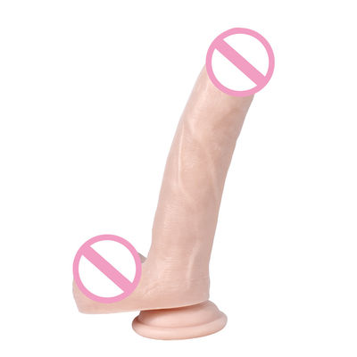 S-WBC10031 Pvc Super Soft Dildo Huge Soft Dildo ROHS Sterke Zuigbeker