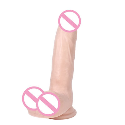 S-WBC10031 Pvc Super Soft Dildo Huge Soft Dildo ROHS Sterke Zuigbeker