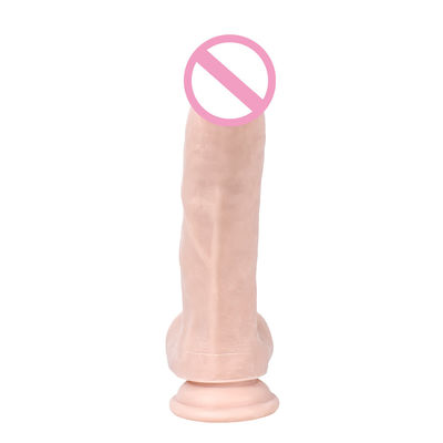 S-WBC10031 Pvc Super Soft Dildo Huge Soft Dildo ROHS Sterke Zuigbeker
