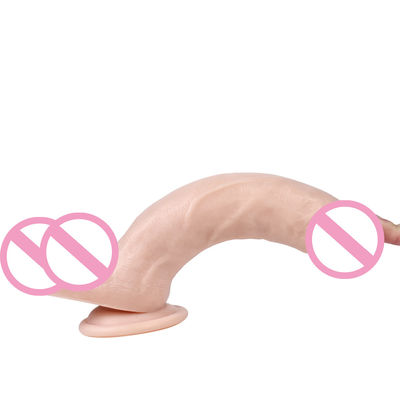 S-WBC10031 Pvc Super Soft Dildo Huge Soft Dildo ROHS Sterke Zuigbeker