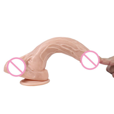 Vrouwelijke realistische dildo helder siliconen dildo siliconen rubber seks speelgoed