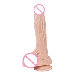 Vrouwelijke realistische dildo helder siliconen dildo siliconen rubber seks speelgoed