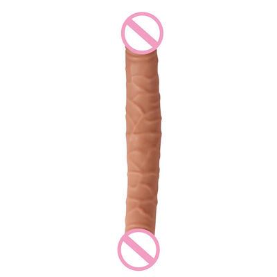Mannen Vrouwen Dildo Seks Rubber Seks Speelgoed Bruin Vlees Oppervlak 30,5 x 4cm 430g