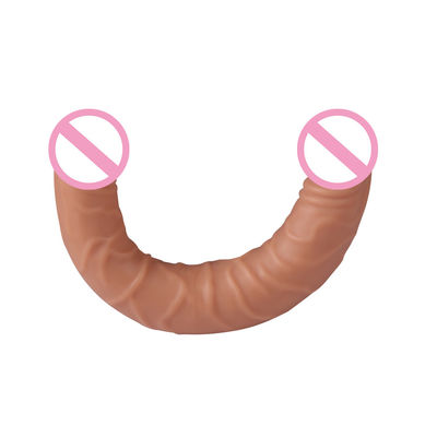 Mannen Vrouwen Dildo Seks Rubber Seks Speelgoed Bruin Vlees Oppervlak 30,5 x 4cm 430g