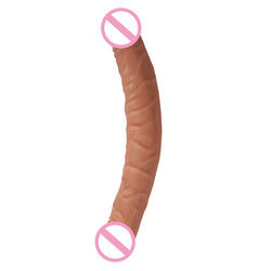 Mannen Vrouwen Dildo Seks Rubber Seks Speelgoed Bruin Vlees Oppervlak 30,5 x 4cm 430g