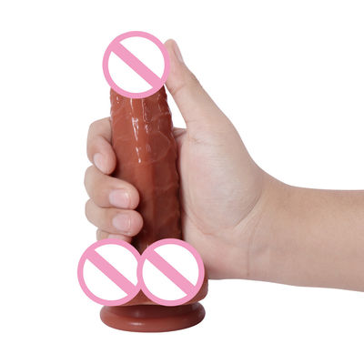 21.5 x 4cm Vrouwen Realistische Dildo Zachte Silicone Dildo Waterdicht