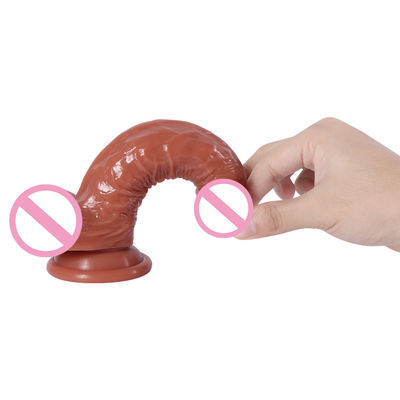 21.5 x 4cm Vrouwen Realistische Dildo Zachte Silicone Dildo Waterdicht