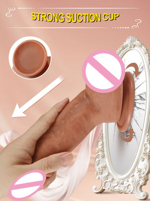Waterdichte mannelijke realistische dildo Liquid Soft Silicone Rubber Penis Vrouwen Dildo