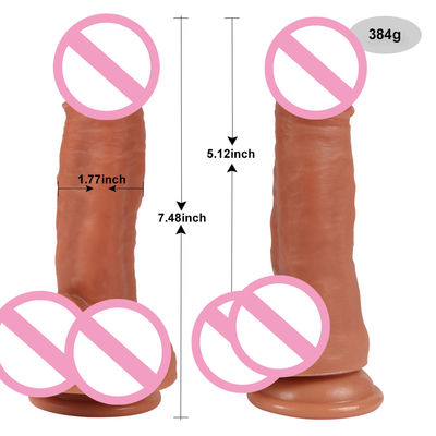 Waterdichte mannelijke realistische dildo Liquid Soft Silicone Rubber Penis Vrouwen Dildo