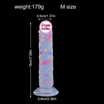 21.5 x 4cm Realistische dildo Rubber Kunstmatige penis Anal Man Liquid Soft Silicone
