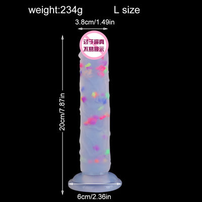 21.5 x 4cm Realistische dildo Rubber Kunstmatige penis Anal Man Liquid Soft Silicone