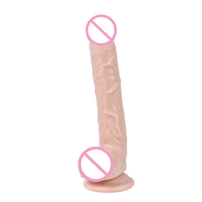 Bruin 215mm Liquid Silicone Dildo PVC Grote Realistische Dildo