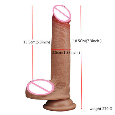 Mannelijke penis Vloeibare siliconen dildo handen gratis super realistische dildo 350g