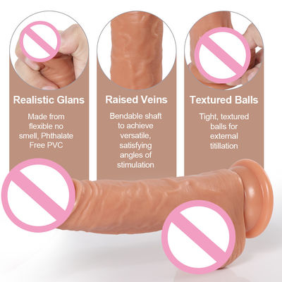 Penis Man Liquid Silicone Dildo Zuigbeker Zachte Ultra Realistische Dildo Voor Vrouwen