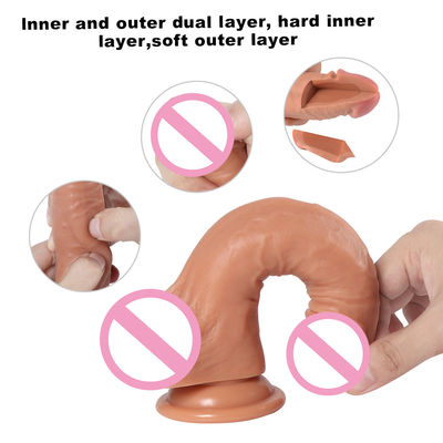 Penis Man Liquid Silicone Dildo Zuigbeker Zachte Ultra Realistische Dildo Voor Vrouwen