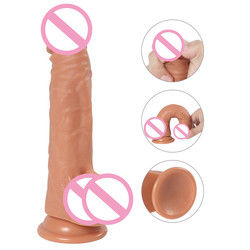 Penis Man Liquid Silicone Dildo Zuigbeker Zachte Ultra Realistische Dildo Voor Vrouwen
