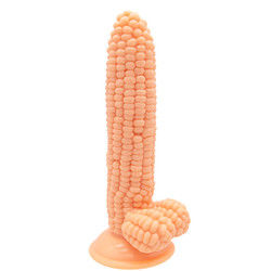 Reële dildo in de vorm van een maïspenis.