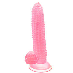 Reële dildo in de vorm van een maïspenis.