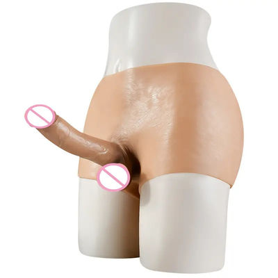 Mensen ondergoed Man kunstmatige penis band op dildo slipjes holle solide 820g