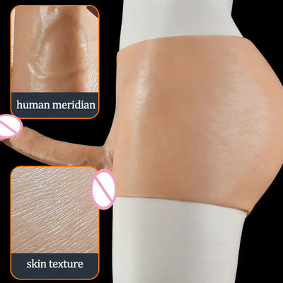 Mensen ondergoed Man kunstmatige penis band op dildo slipjes holle solide 820g