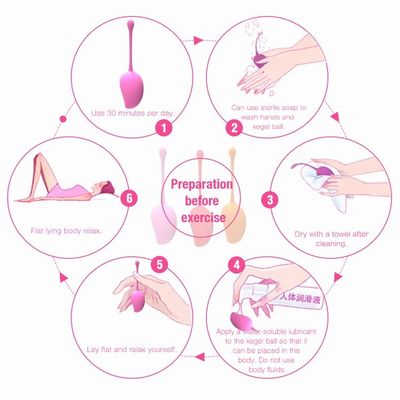 Silicone Kegel Ball Vibrator Gewichte Kegel Tighting Ball Anal Pussy Vibrator