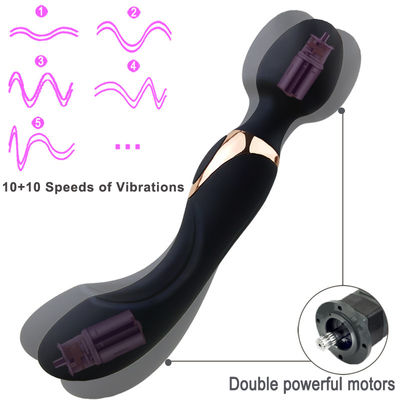 22cm Persoonlijke Vrouwen AV Wand ODM 300g Clit Vibrator Oplaadbare Wand Massager