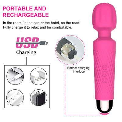 Vrouw Silicone Seks Speelgoed Massager Handheld Magic Wand Oplaadbare Vibrator Voor Clitoris