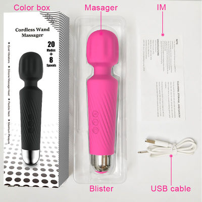Vrouw Silicone Seks Speelgoed Massager Handheld Magic Wand Oplaadbare Vibrator Voor Clitoris