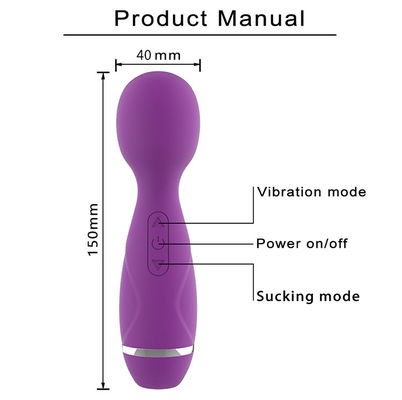 Mini Wireless Japan AV Wand Meisjes Pussy Sucking Zwarte Massage Wand Vibrator
