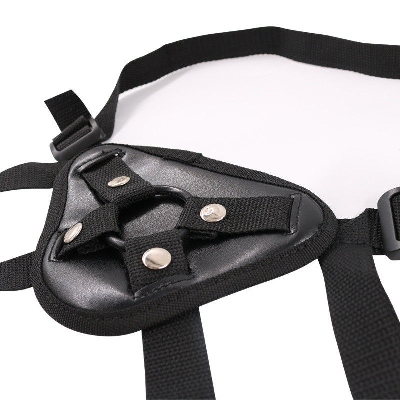 Lesbische draagbare BDSM set zwarte rubber dildo broek voor mannen band op broek