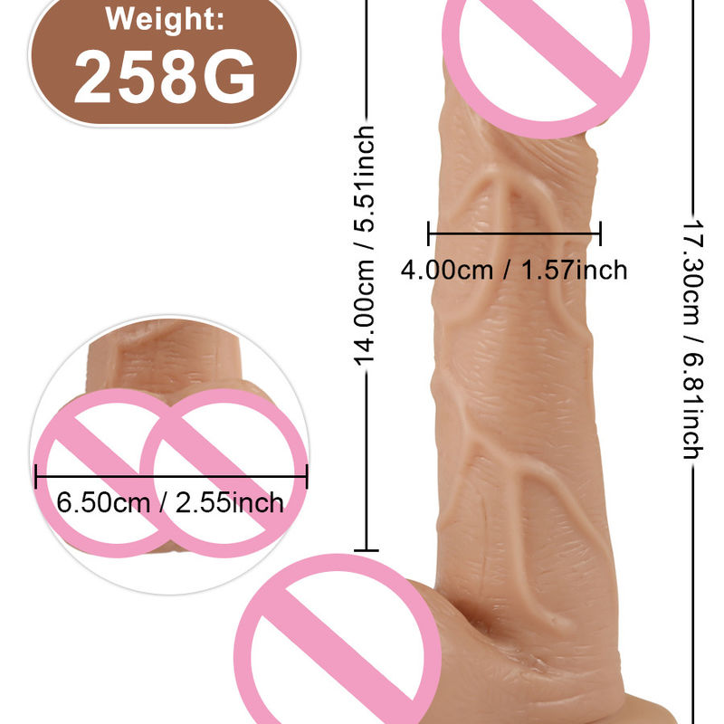5.3 inch vibrator volwassen speelgoed realistische grote dildo siliconen penis voor volwassen vrouwen