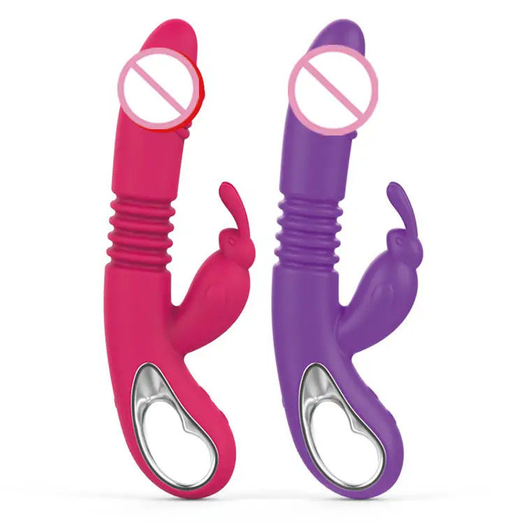 12 Frequency Vibrator Seks Speelgoed USB Oplaadbare Vrouwelijke Stimulator Dildo Teleskopisch Verwarming