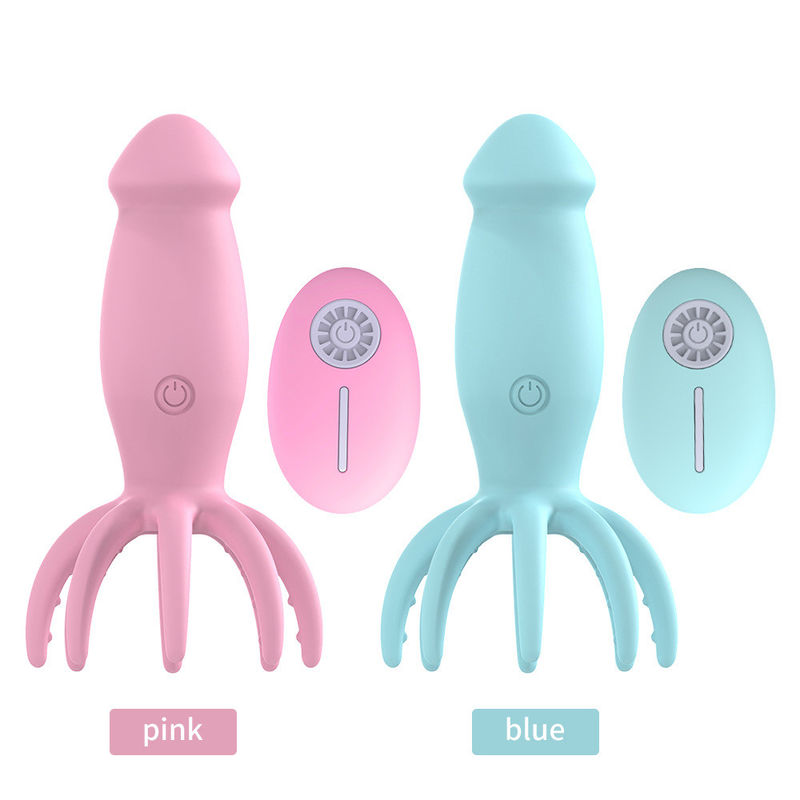 Leuke mini G-spot vibrators 8 Finger Octopus vibrator Scalp hoofdmassageur