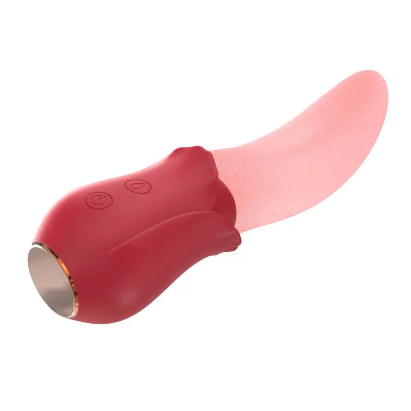 250g Rozen vibrator Seks speelgoed Nippel Draagbare Clit Stimulator Lange tong vibrator