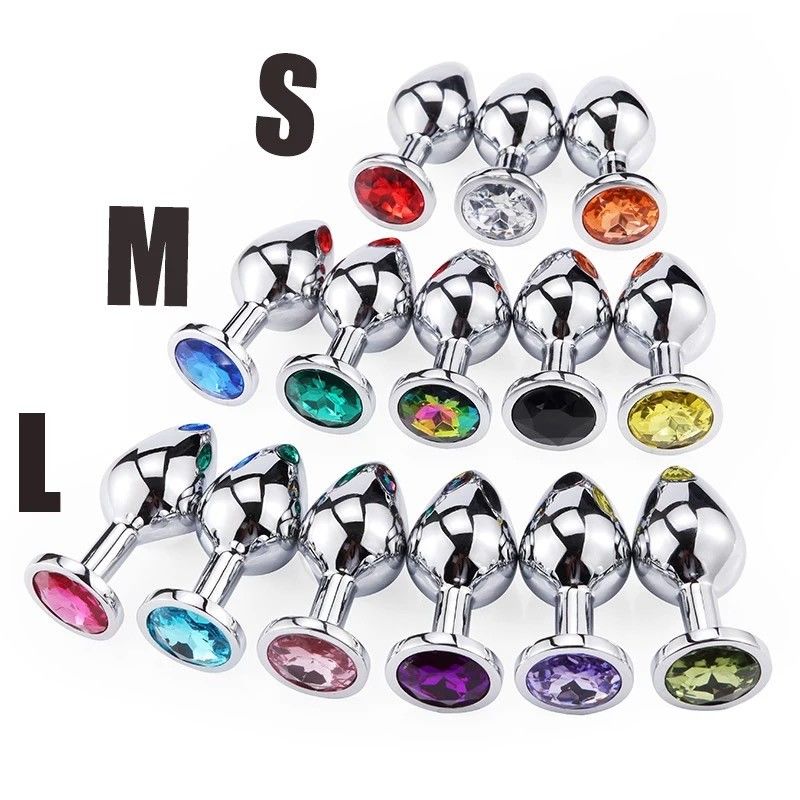 Vrouwen Mannen Anaal Plug Seks Speelgoed Dilator Metalen Kristal Butt Plug Met Juweel