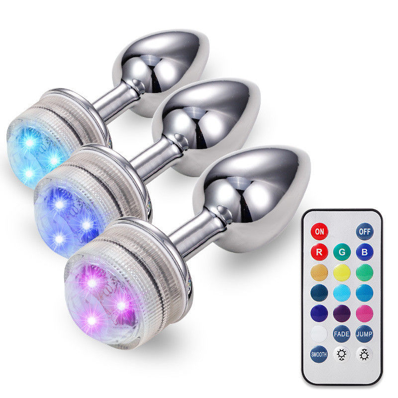G Spot Cosplay Anal Plug Seks Speelgoed Glow Tail Remote Control Lumineux Juweled Butt Plug