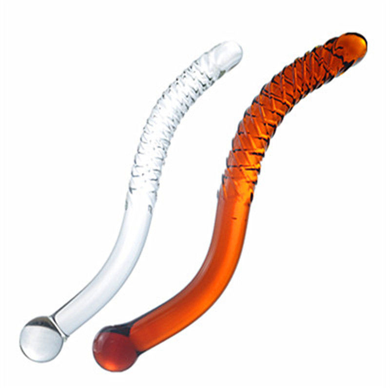 Hoogwaardige kunstmatige handgemaakte injectie anale plug kristal kristal penis in de vorm van glas dildo voor vagina